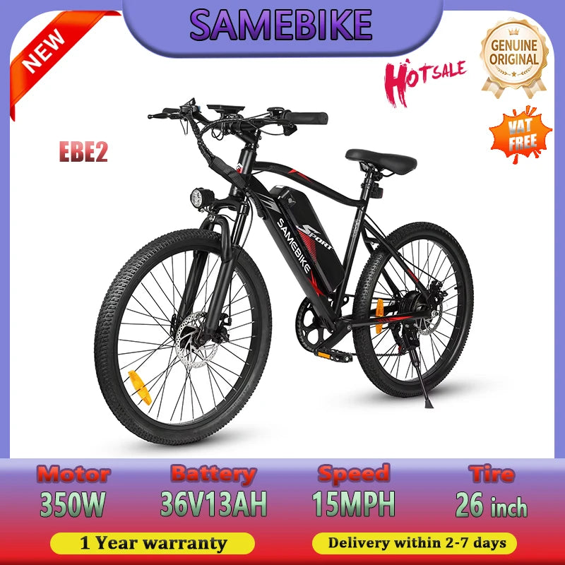 EBE2 350W 36V 13Ah All Terrain Electric Bicycle For Adults