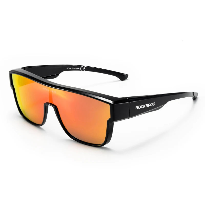 ROCKBROS Polarized Cycling Glasses UV400 Myopia Dual Wear