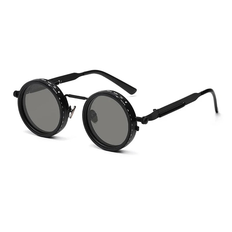 Blanche Michelle Polarized Round Sunglasses ND9 Adjustable Dimming Unisex UV400