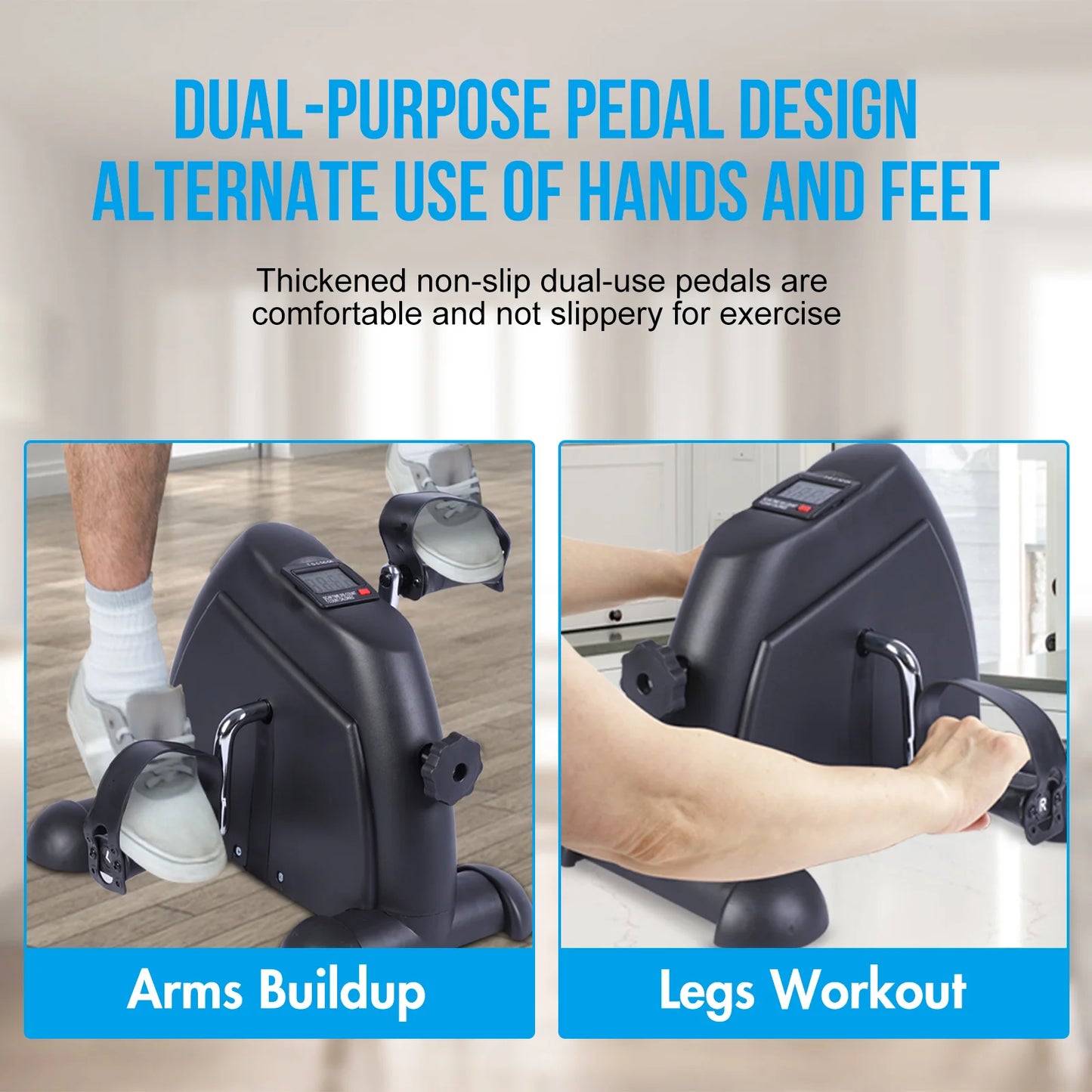 Mini Under Desk Pedal Exerciser For Leg Arm And Knee