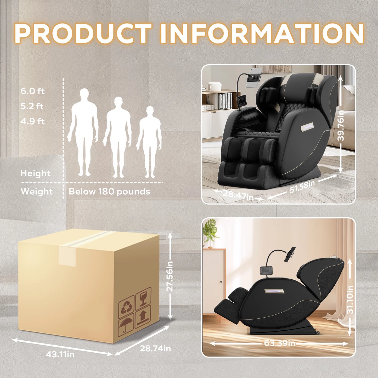 zero gravity full body massage chair with foot roller