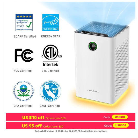Jafanda Smart WiFi True HEPA Air Purifier With Activated Carbon