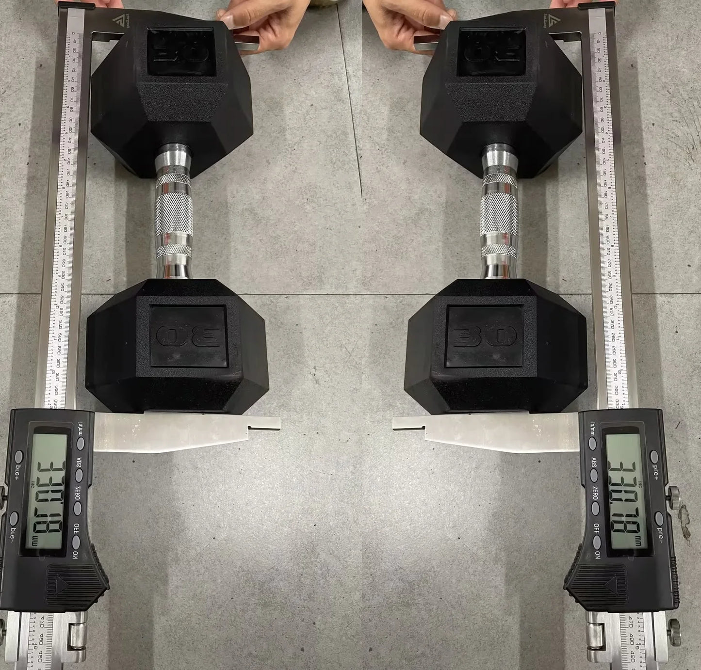 Rubber Hex Dumbbell Set Cast Iron Weights For Home Gym
