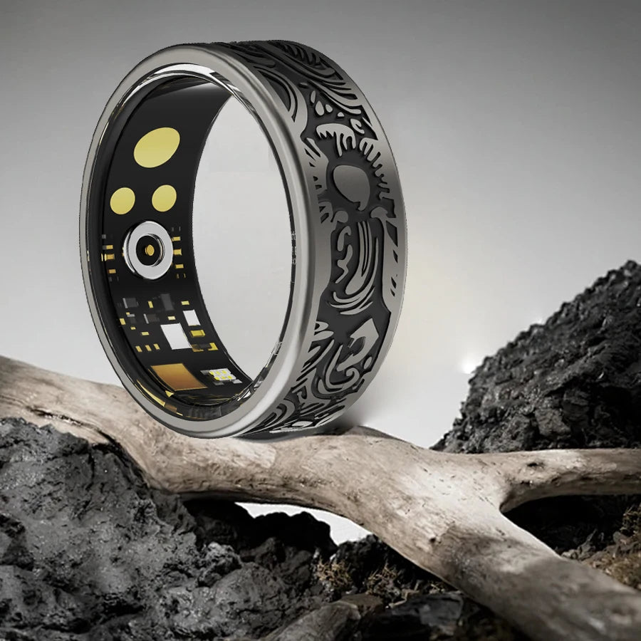 Smart Ring Fitness Tracker Sleep Monitor Pedometer 20 Modes Waterproof