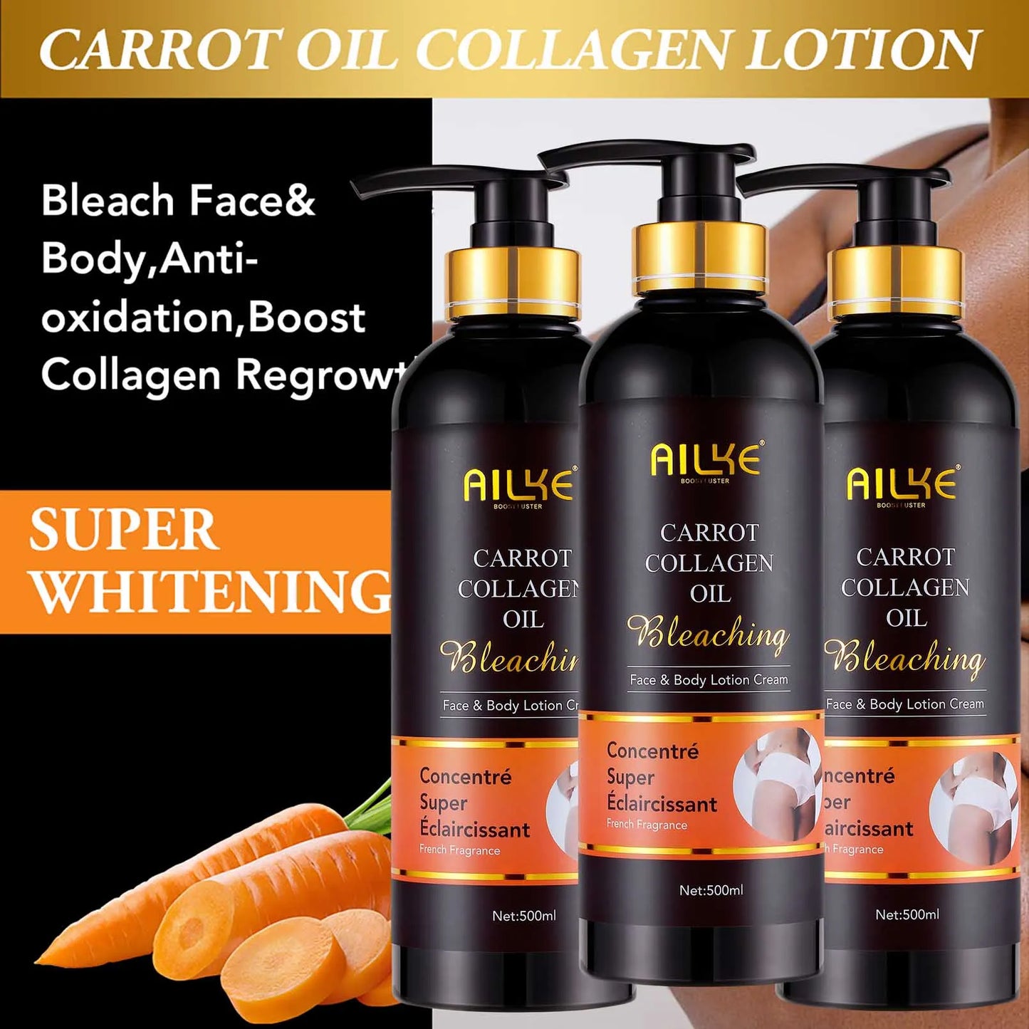 AILKE Collagen 5-in-1 Skin Care Set For Face And Body