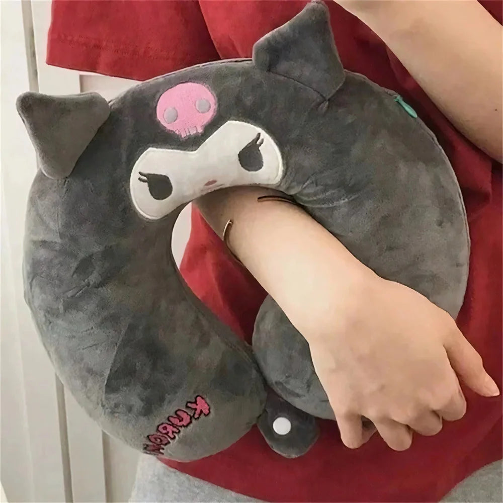 MINISOCN Sanrio U Shaped Memory Cotton Neck Pillow for Adults