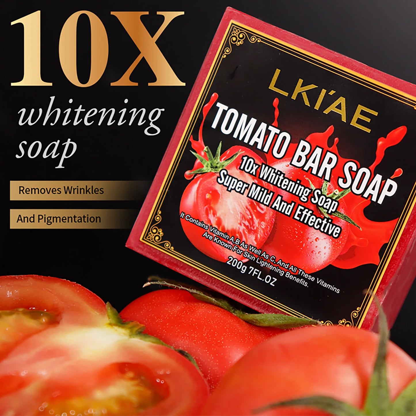 AILKE Tomato Fruit Scented Natural Bar Soap Whitening