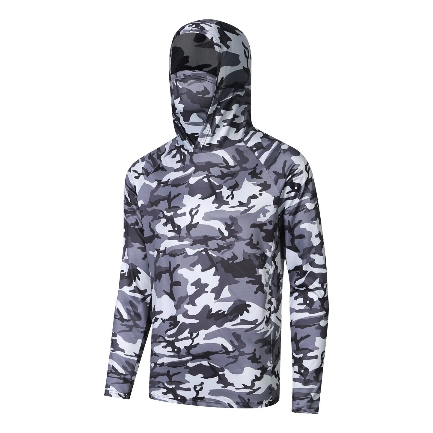 men’s long sleeve fishing shirt UPF sun protection