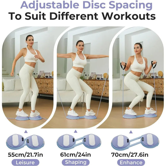 Ab Twister Board Waist Twisting Machine With 2 Resistance Bands