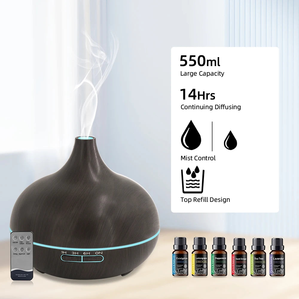 Miflame Ultrasonic Aromatherapy Diffuser With LED Night Lights