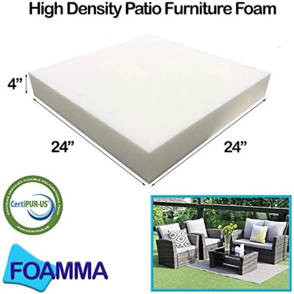 High-Density Outdoor Couch Cushion Replacement 4 Pack