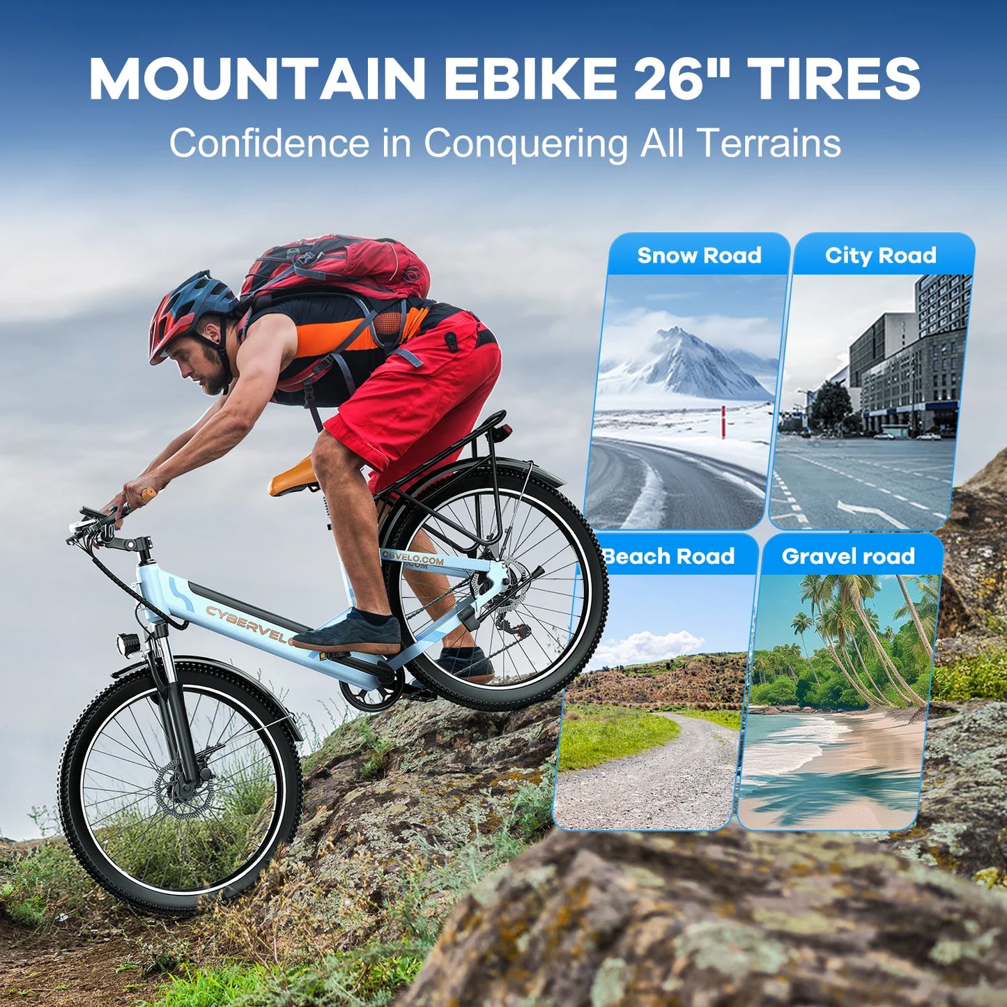 Cybervelo Urban Commute E Bike EK2 With Detachable Battery