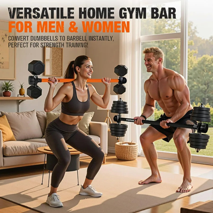 Dumbbell Converter Barbell Adapter For Home Gym