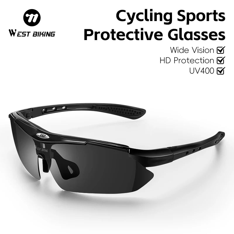 West Biking UV400 Sports Sunglasses for Cycling and Outdoors