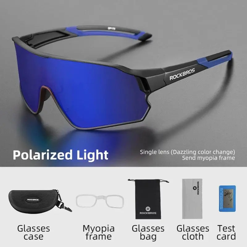 ROCKBROS Polarized Cycling Glasses for MTB Road Bikes UV400 Protection