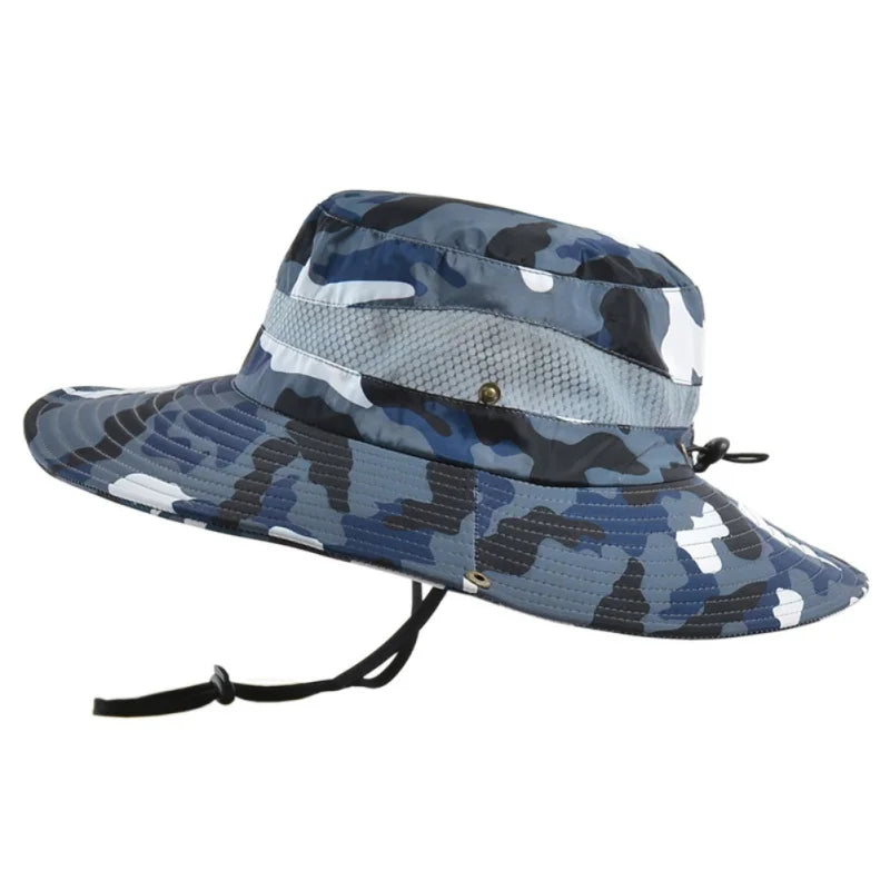 NONECN Men Bucket Hat Breathable Sun Protection Fisherman Hat