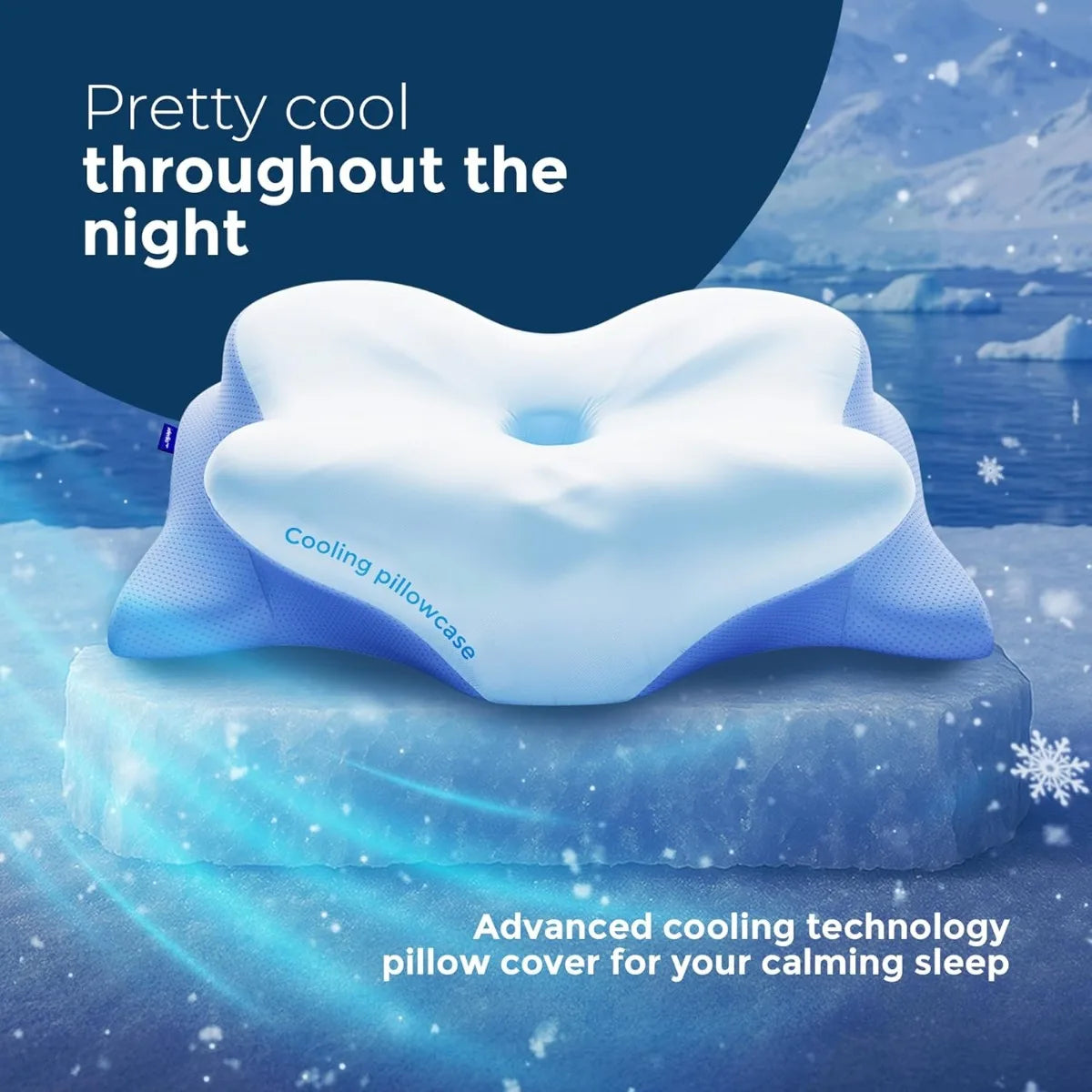 Ergo Pillowcase for Cervical Contour Memory Foam Pillows