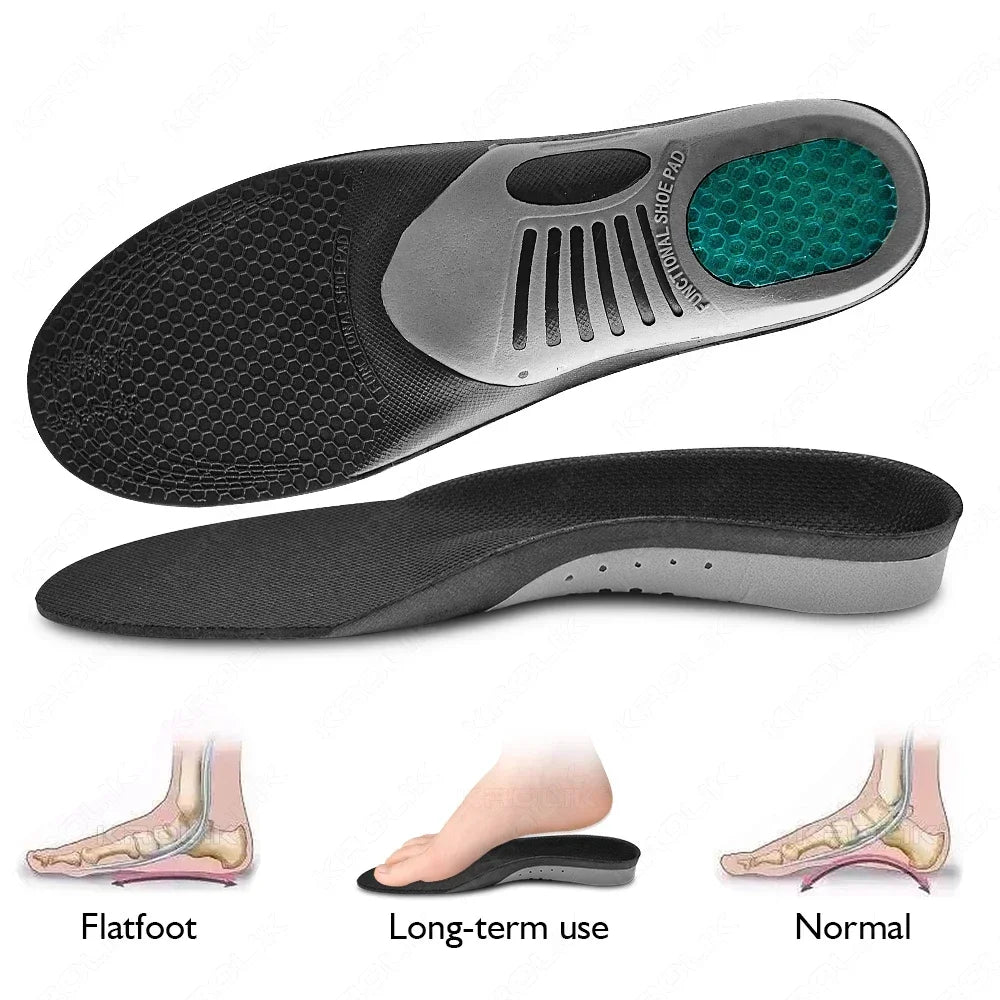 Orthotic Gel Insoles For Sneakers Arch Support Plantar Fasciitis