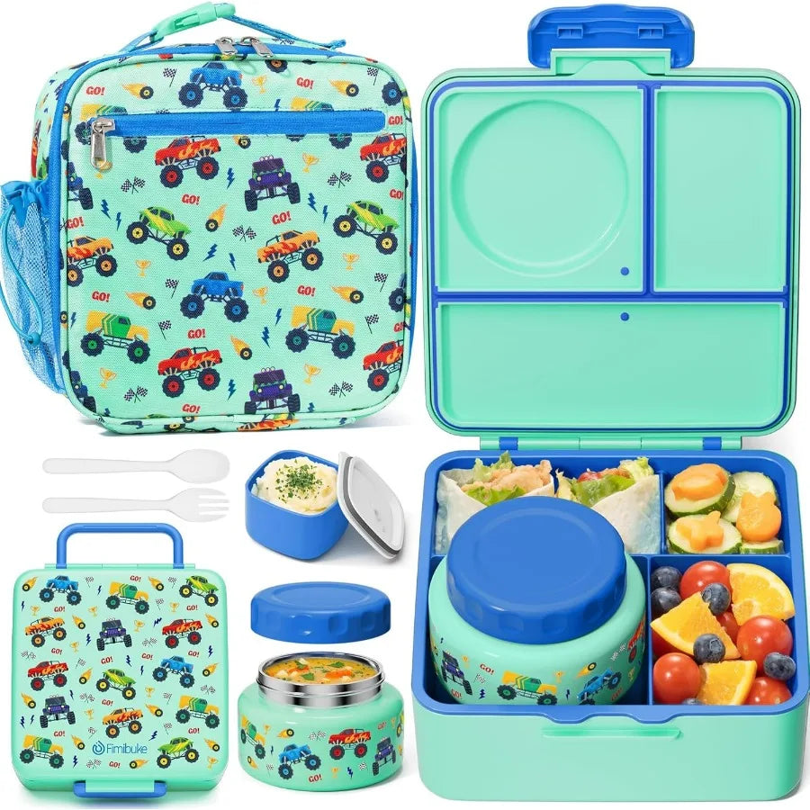 Kids Bento Lunch Box Thermos Leakproof BPA Free Insulated Jar