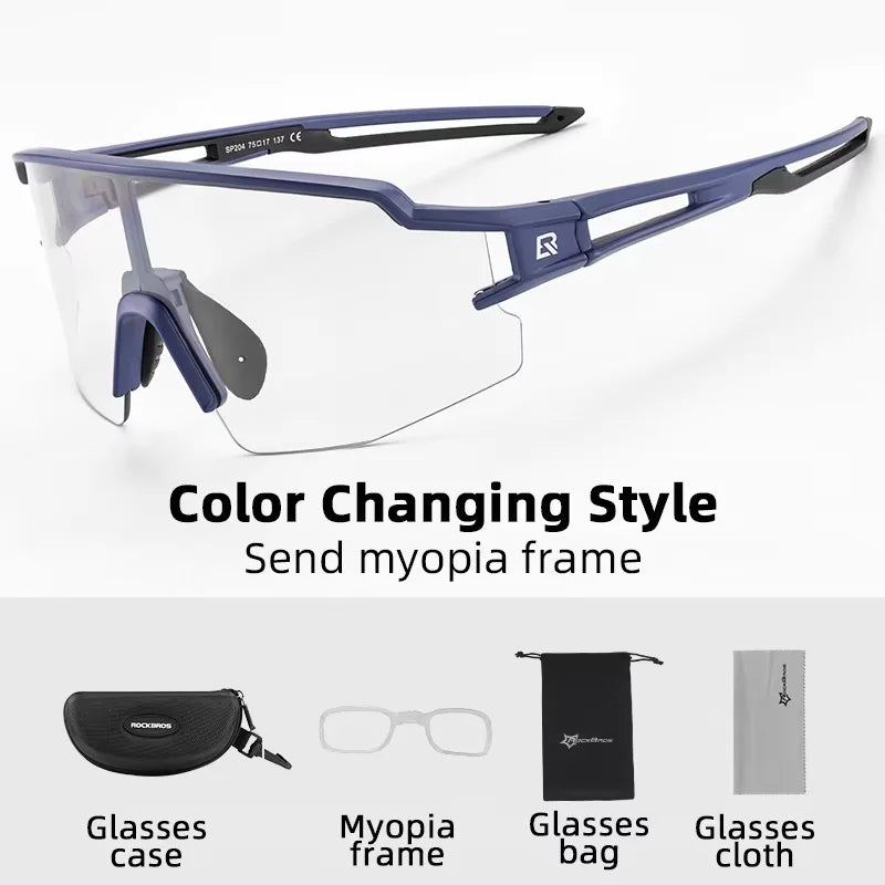 RockBros Photochromic Cycling Sunglasses UV400 Unisex Outdoors
