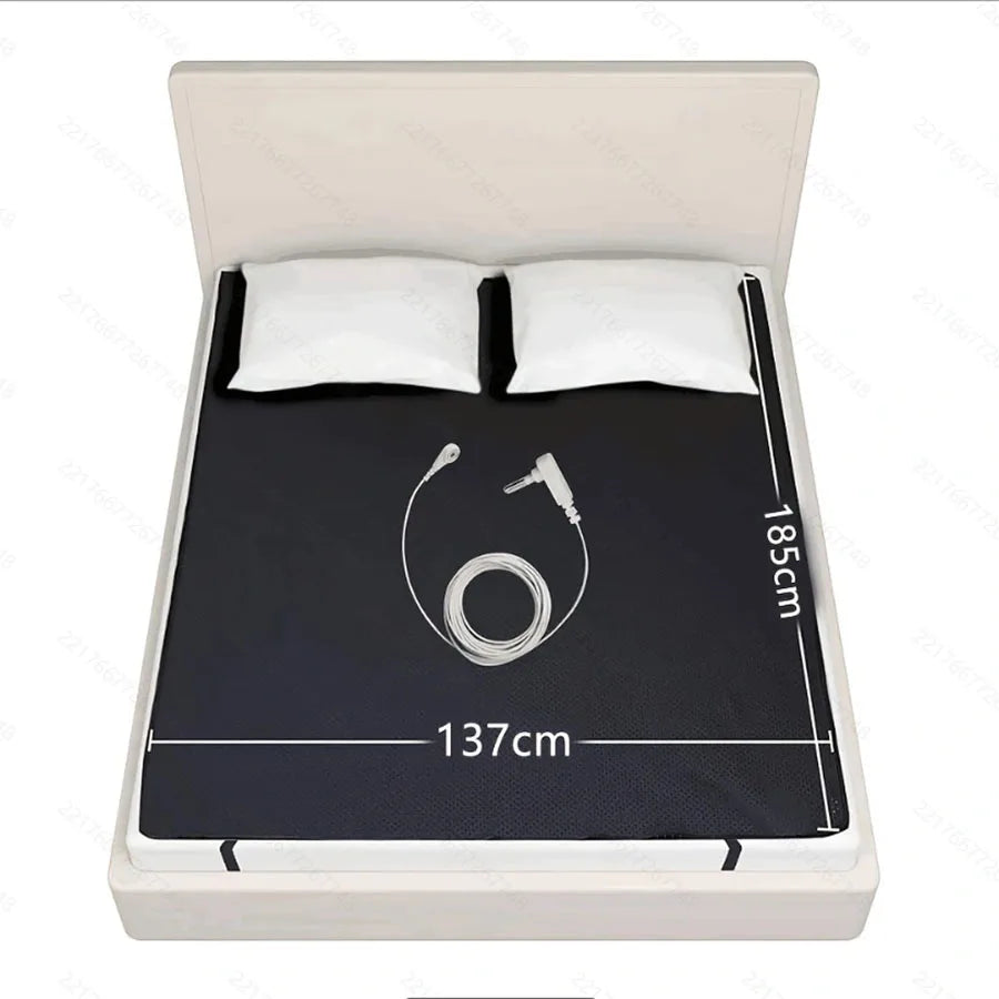 Anti Slip PU Leather Grounding Mat for Bed with Cord