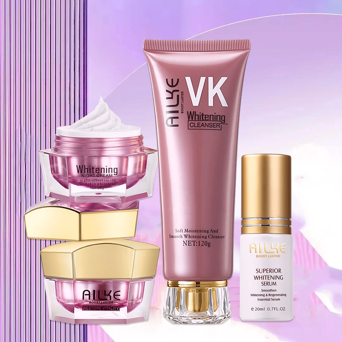 AILKE Hyaluronic Acid Face Cream Whitening Moisturizing Anti Aging Korean