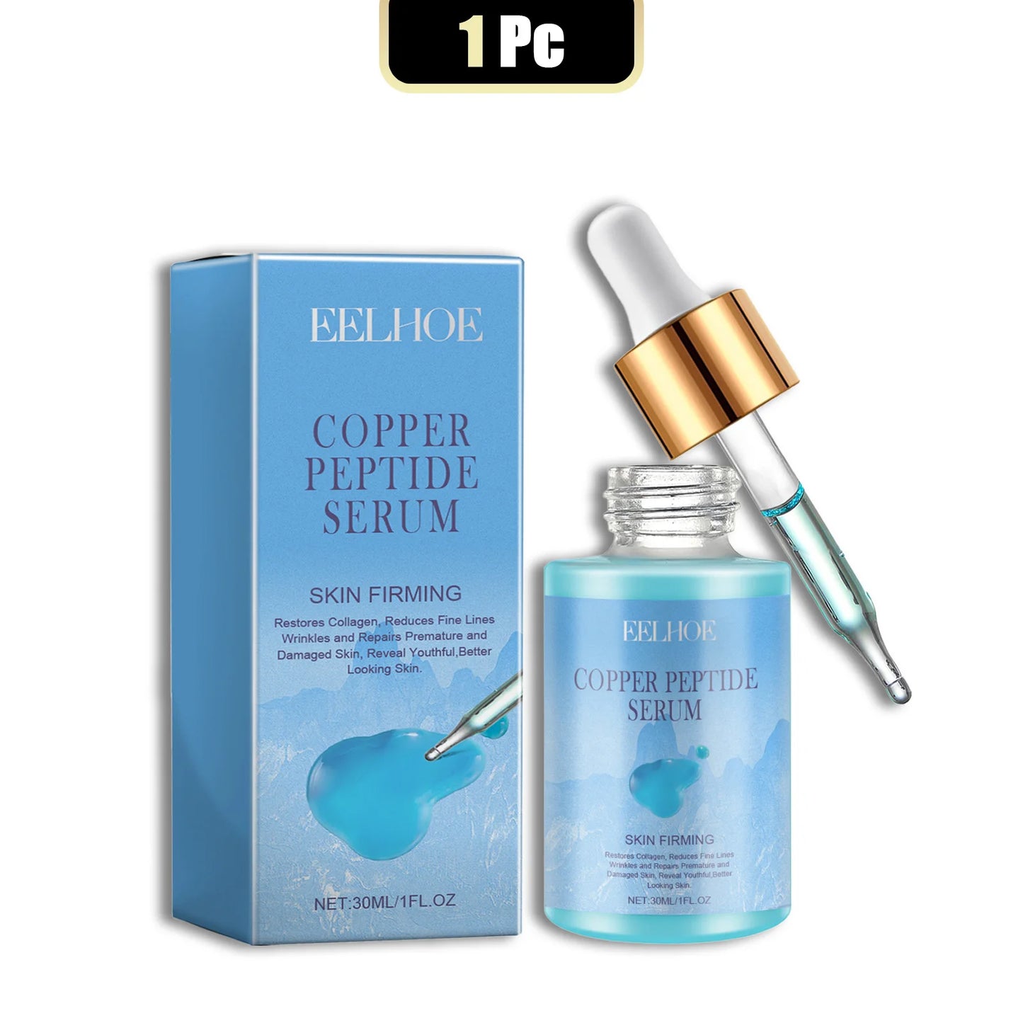 Eelhoe Copper Peptide Facial Serum Anti Aging Moisturizing Firming