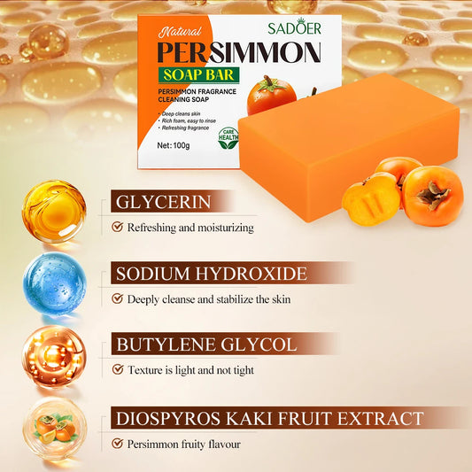 Ms.Dear Hand Made Persimmon Facial and Body Brightening Soap