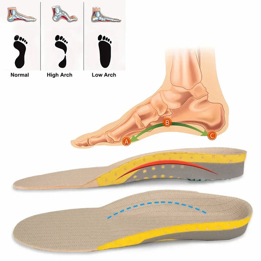 Orthotic Gel Insoles For Sneakers Arch Support Plantar Fasciitis