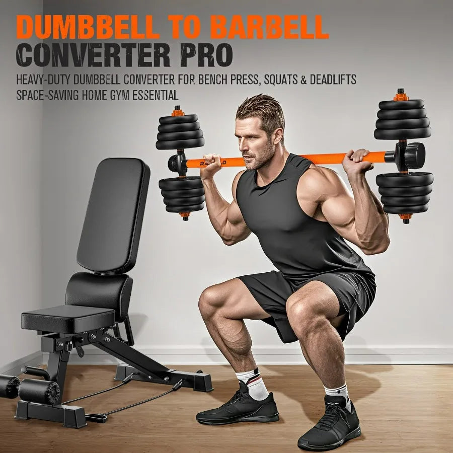 Dumbbell Converter Barbell Adapter For Home Gym