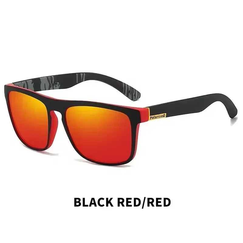 Polarized UV400 Sunglasses Square Frame Metal Eyewear For Men Women