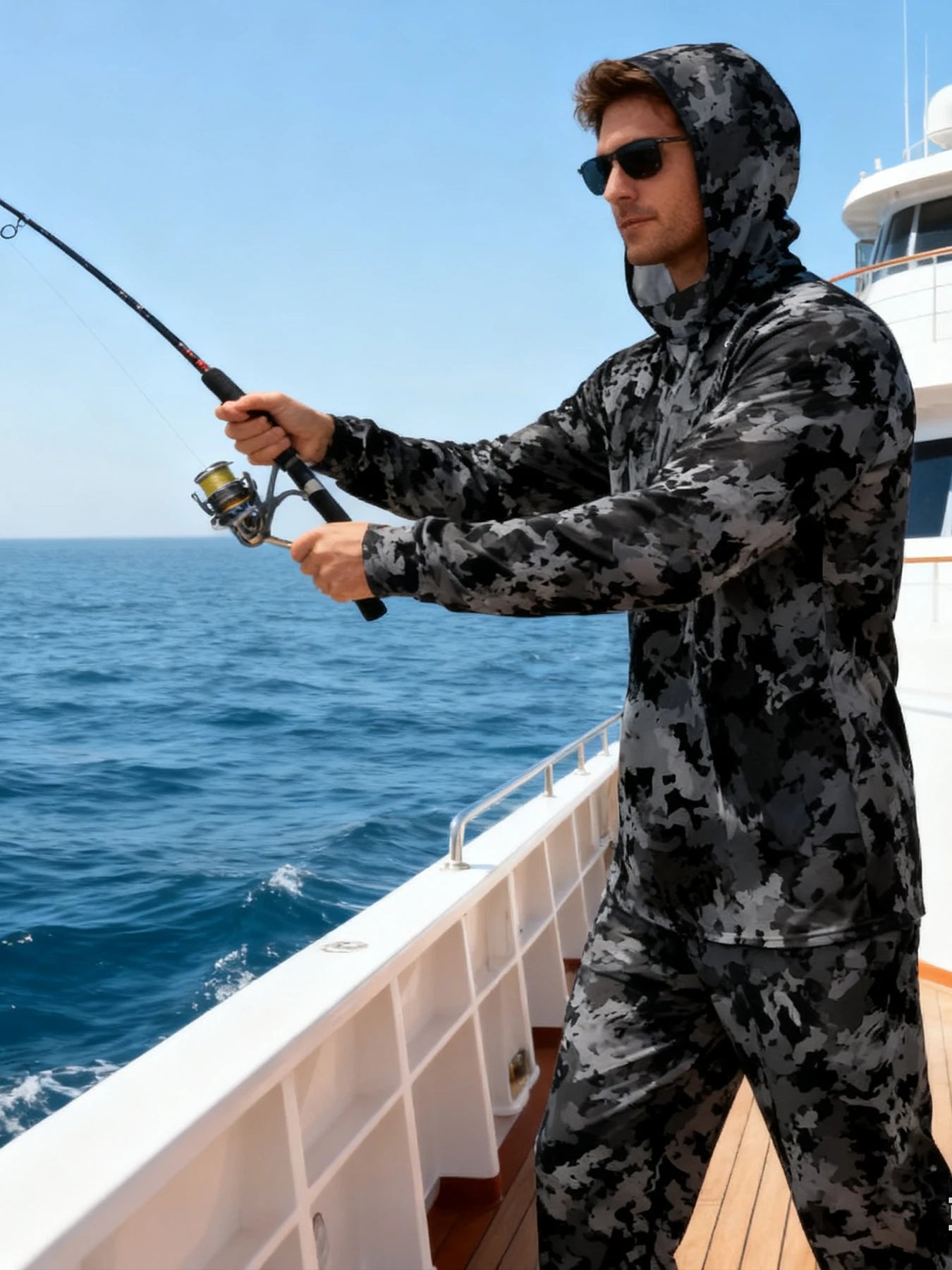 men’s fishing hoodie sun protection shirt