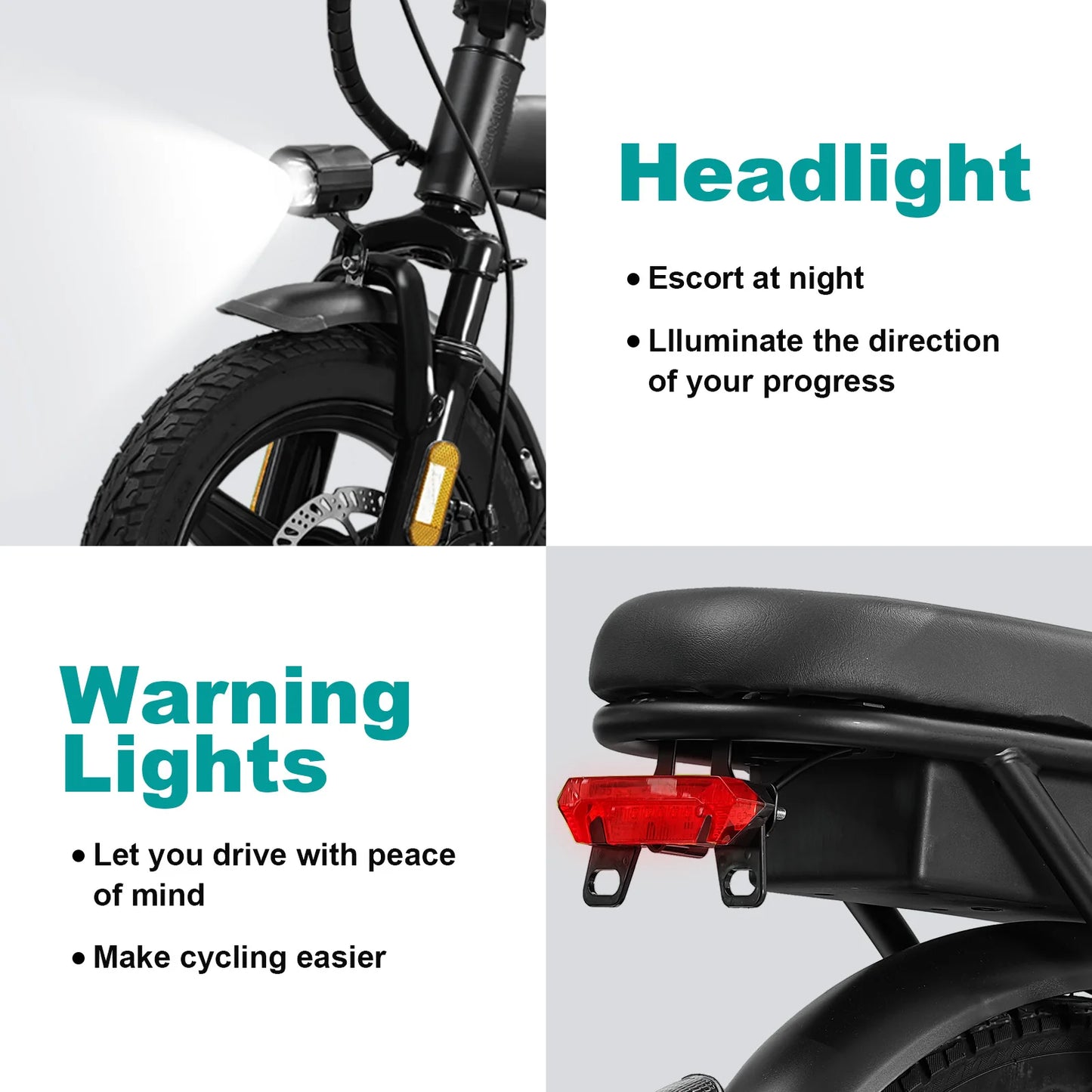 LELEKUAIC Folding Electric Bike for Adults 500W Motor Removable Battery