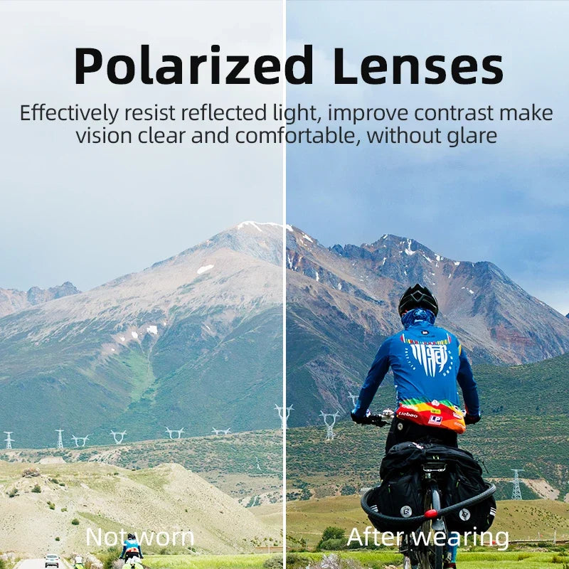 ROCKBROS Polarized Cycling Sunglasses UV400 for MTB Mountain Bike