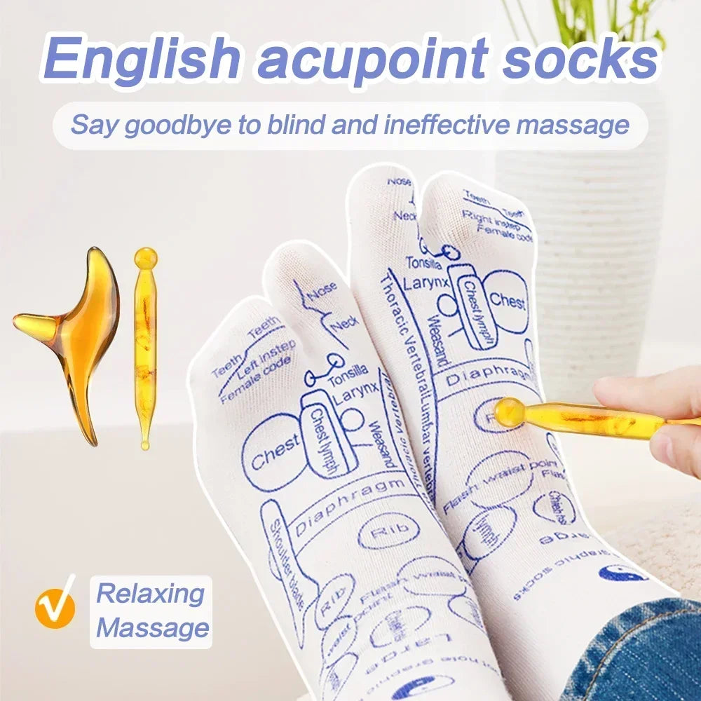Acupressure Socks For Foot Massage And Reflexology Therapy