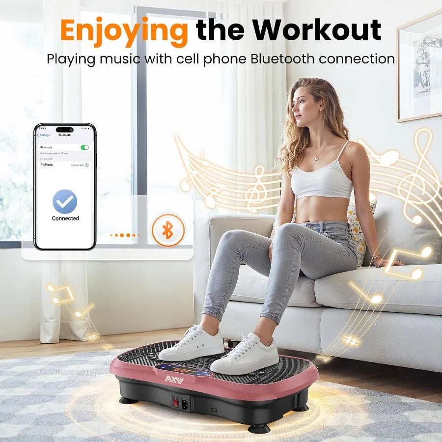 XMSJ Vibration Plate Fitness Platform Exercise Machine Full Body Workout