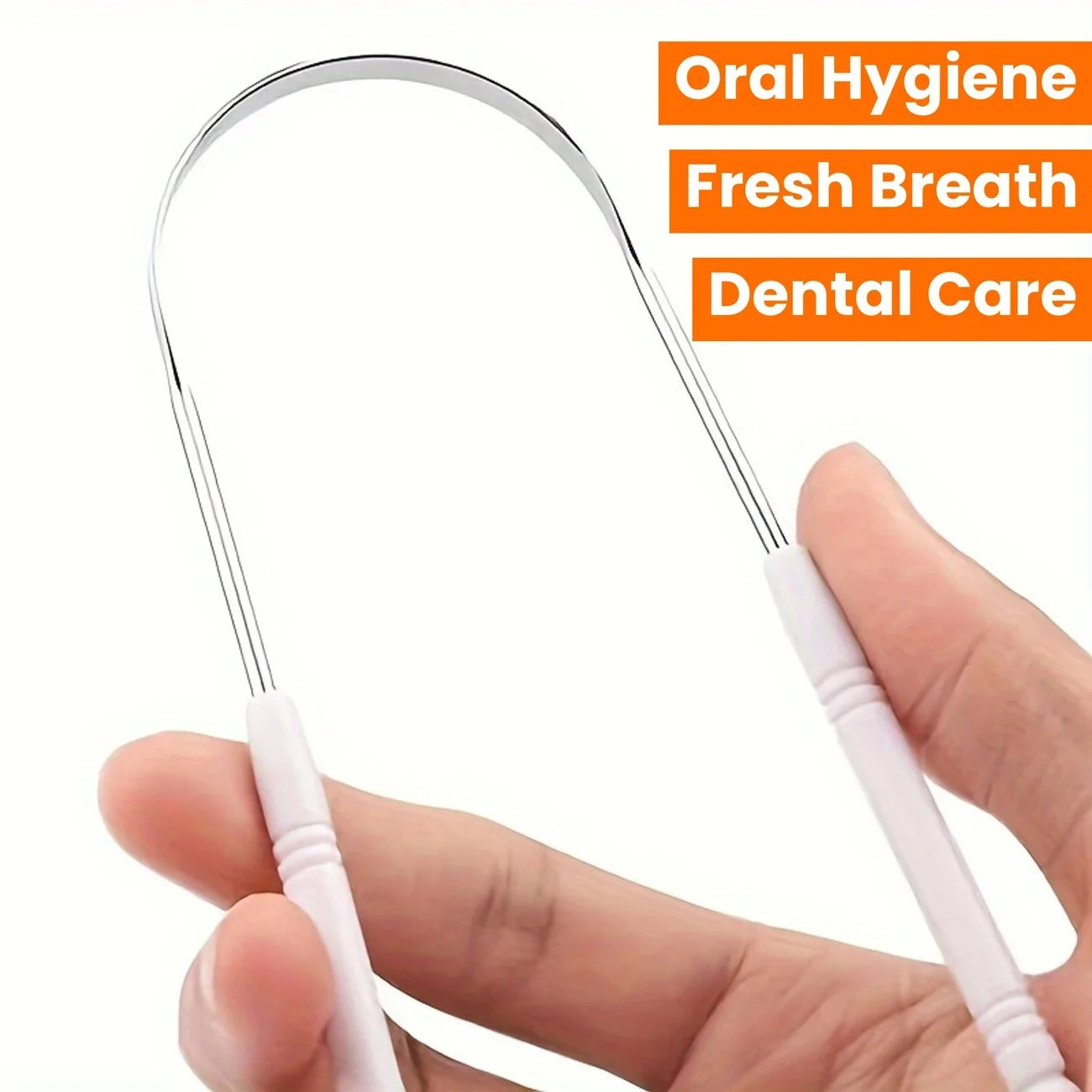 Stainless Steel Tongue Scraper For Bad Breath And Oral Hygiene