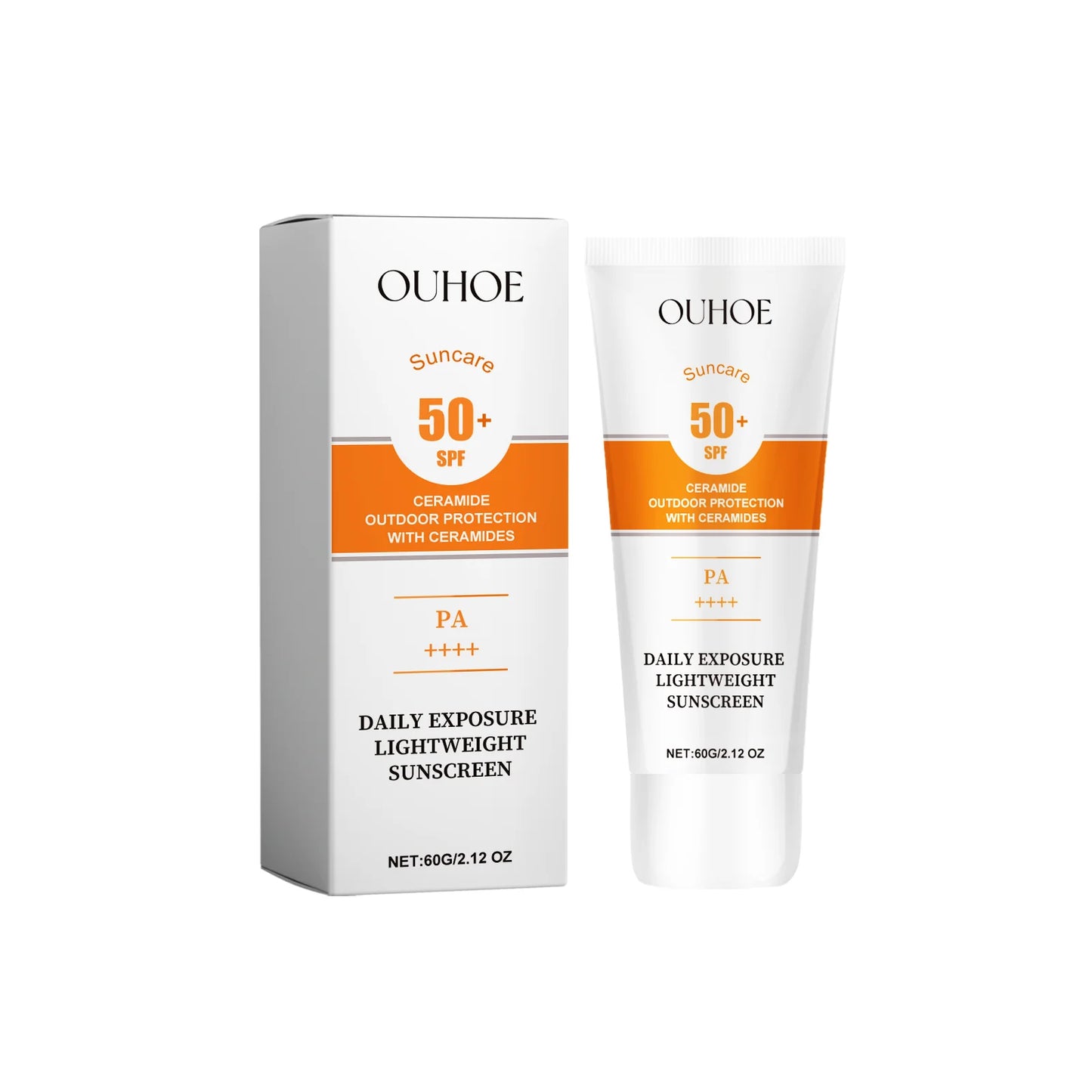 Ouhoe Sunscreen SPF50 Protective Cream Waterproof Moisturizing Face Body Blocker