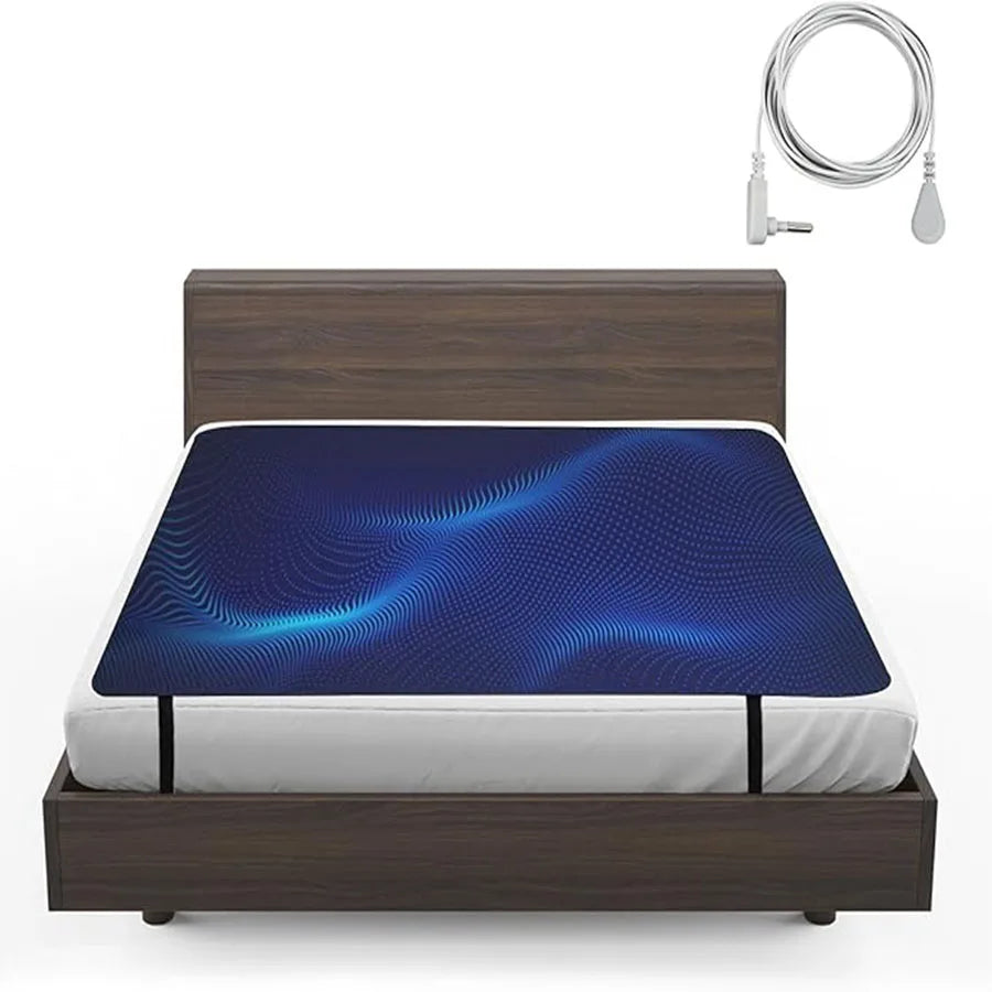 Anti Slip PU Leather Grounding Mat for Bed with Cord