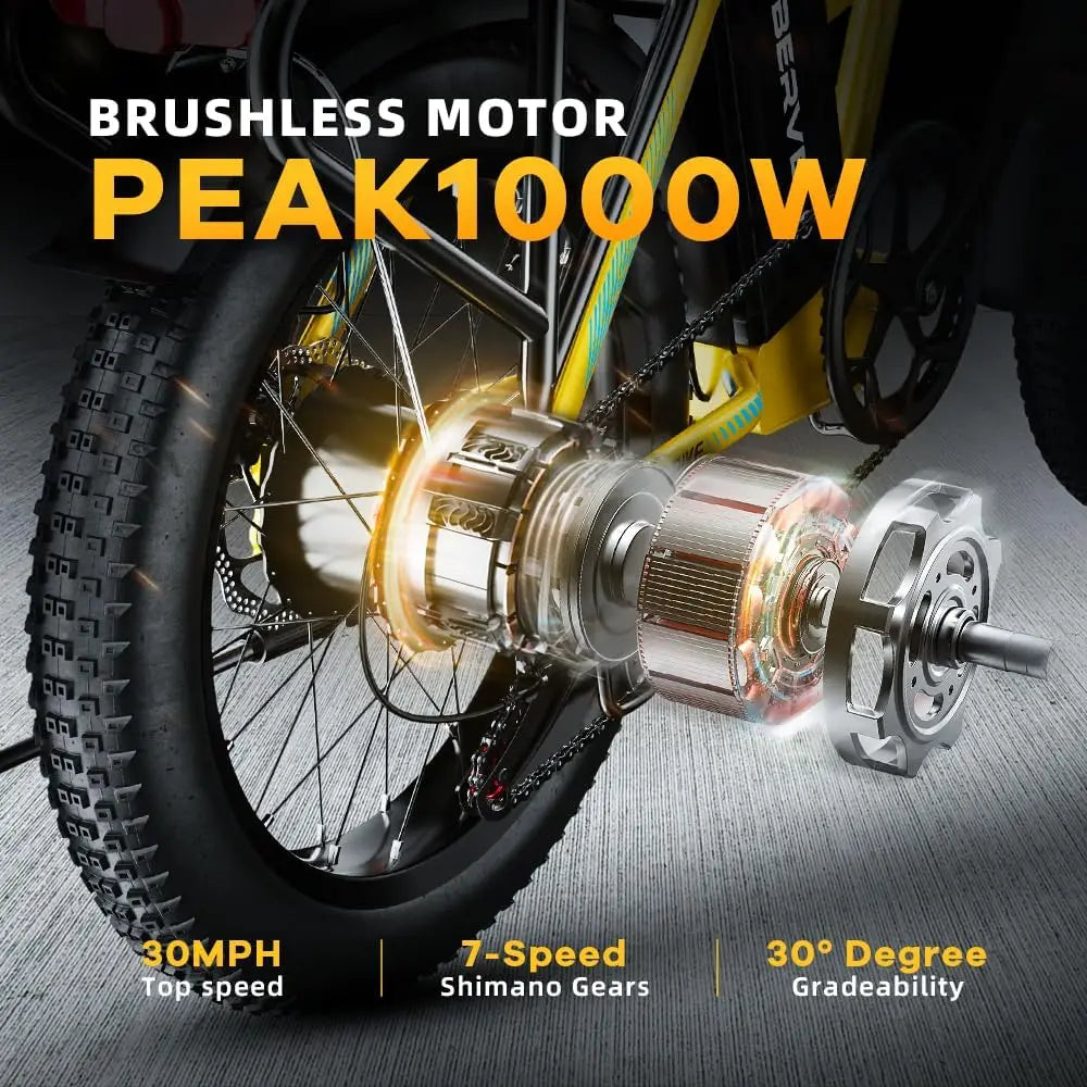 CYBERVELO 1000W Folding Electric Bike Mars700 With 48V Battery