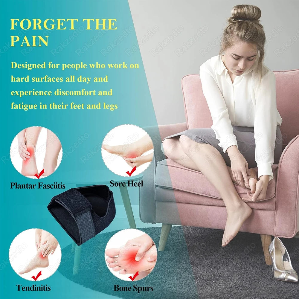 NONECN Silicone Gel Heel Cups Insoles For Plantar Fasciitis Relief