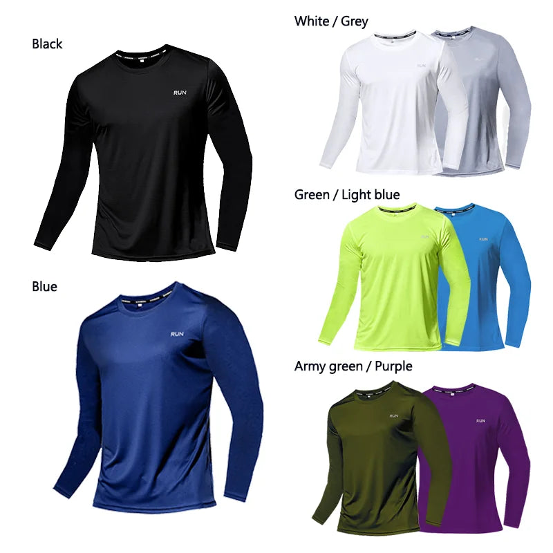 ice silk long sleeve quick dry t shirt