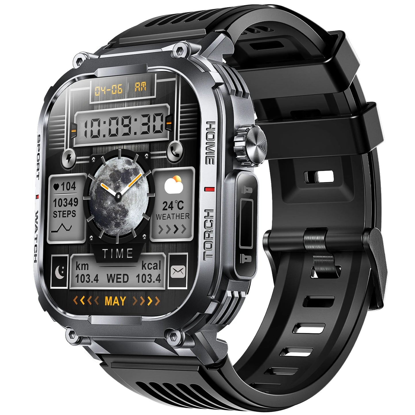 EIGIIS S320B Smart Watch Men Heart Rate Fitness Tracker