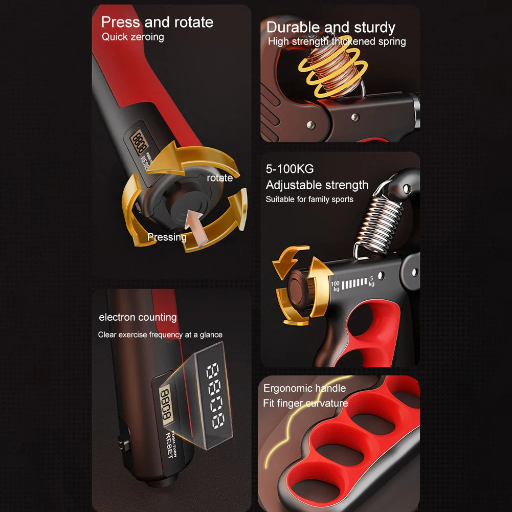 VKTECH Grip Strength Trainer Hand Gripper for Strength Training