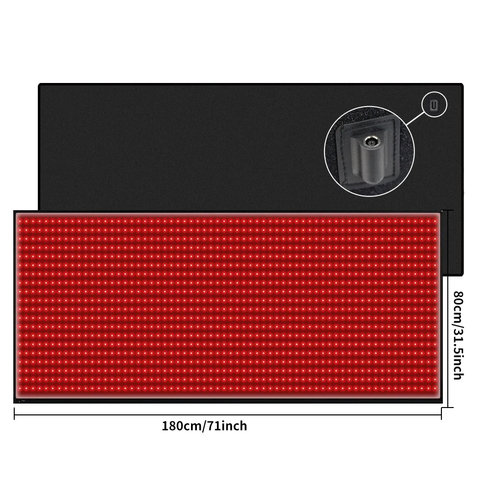 Full Body Red Light Therapy Mat for Pain Relief Wellness