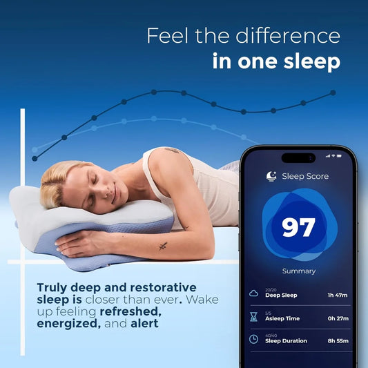 Ergo Pillowcase for Cervical Contour Memory Foam Pillows