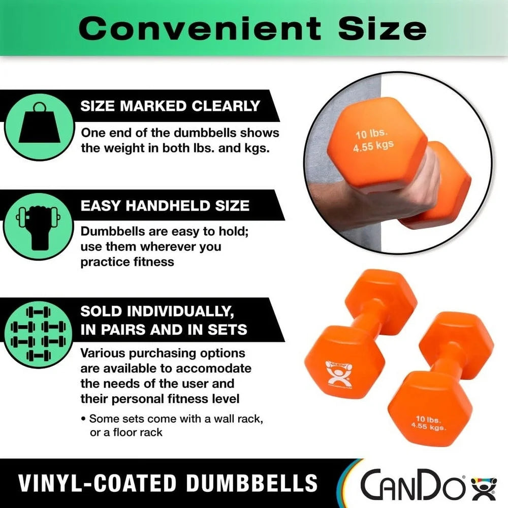 3 Pound Vinyl Dumbbell Pair