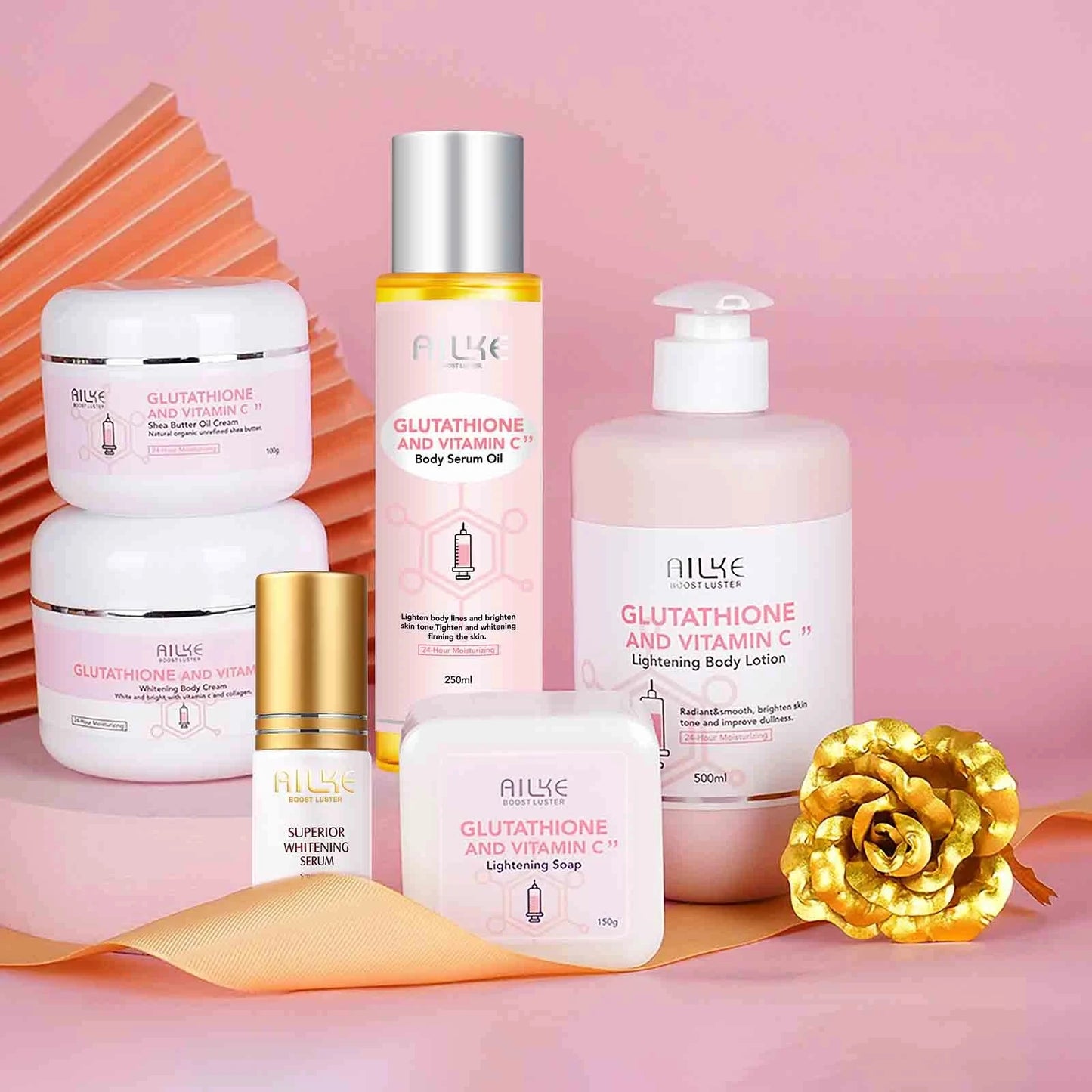 AILKE Glutathion Vitamin C Whitening Set For Brightening Skin