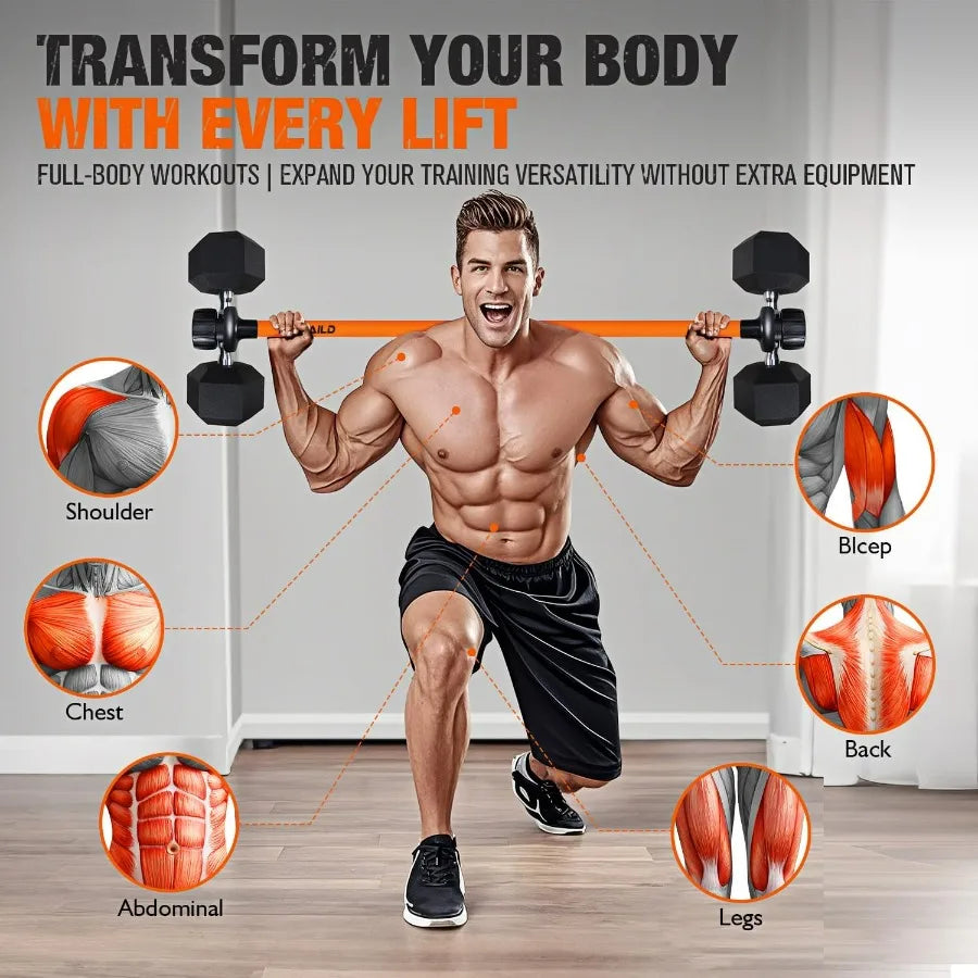 Dumbbell Converter Barbell Adapter For Home Gym