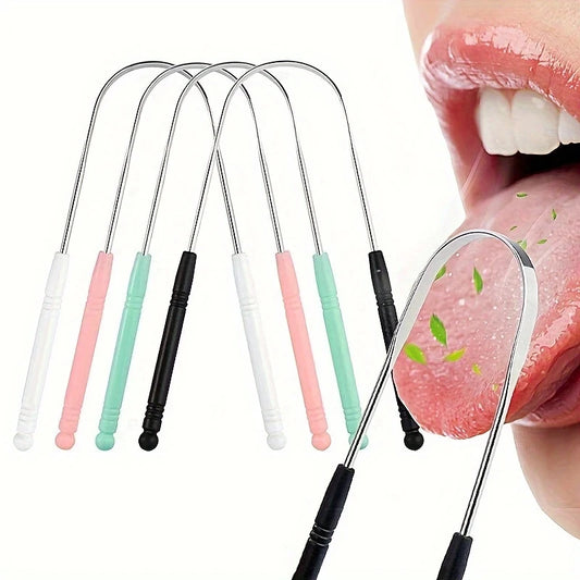 Stainless Steel Tongue Scraper For Bad Breath And Oral Hygiene